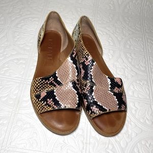 1.State Snakeskin Cutout Sandals